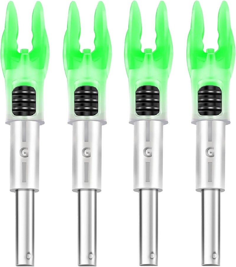 DEEPOWER Store 4/9 PCS G Lighted Nocks for Arrows .165 .204 .233 .244 .246 inch Inside Diameter with X,H,S,GT Bushings LED Lighted Nock and ON/Off Switch for Archrey Hunting and - Image 1